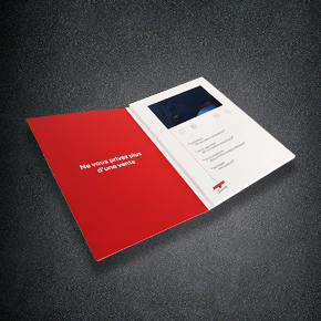 5inch IPS A5 Softcover Video Brochure